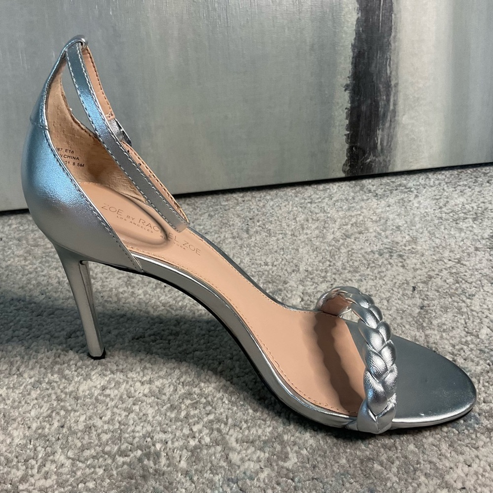 Zoe by Rachel Zoe Ella Sandal in Silver Metallic - Size 8.5